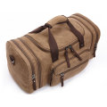 8642 Holdall Overnight Weekend Saco De Viagem Mochila De Couro Da Lona Do Saco